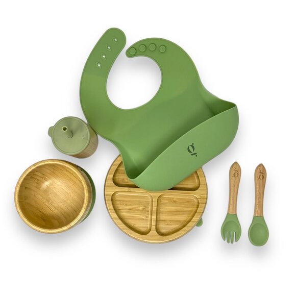 Baby / Toddler Bamboo Dinnerware With Suction Set of 6 Pieces - Picture 7 of 10